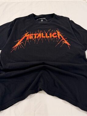 Metallica Black Short Sleeve Logo Tee